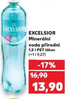 Kaufland EXCELSIOR Minerální voda přírodní nabídka