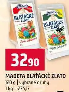 Terno MADETA BLAŤÁCKÉ ZLATO 120 g vybrané druhy nabídka