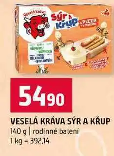 Terno VESELÁ KRÁVA SÝR A KŘUP 140 g rodinné balení nabídka