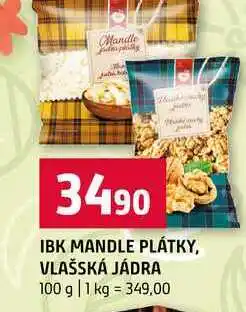Terno IBK MANDLE PLÁTKY, VLAŠSKÁ JÁDRA nabídka