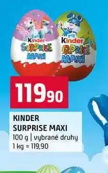 Terno KINDER SURPRISE MAXI 100 g vybrané druhy nabídka