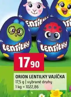Terno ORION LENTILKY VAJÍČKA 17,5 g vybrané druhy nabídka