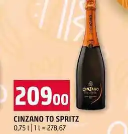 Terno CINZANO TO SPRITZ nabídka