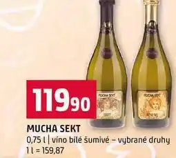 Terno MUCHA SEKT 0,75l víno bílé šumivé vybrané druhy nabídka