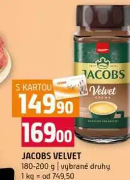 Terno JACOBS VELVET ACOBS Velvet 180-200 g vybrané druhy nabídka