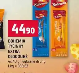 Terno BOHEMIA TYČINKY EXTRA DLOOOUHÉ 4x 40 g vybrané druhy nabídka
