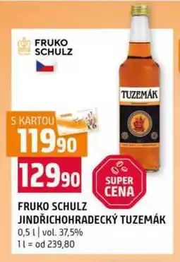 Terno FRUKO SCHULZ SUPER CENA JINDŘICHOHRADECKÝ TUZEMÁK 0,5l vol. 37,5% nabídka