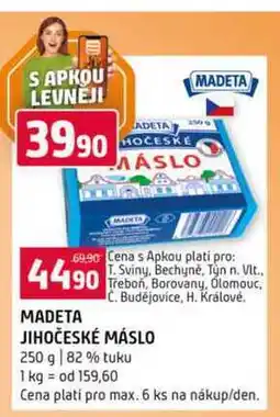 Terno MADETA JIHOČESKÉ MÁSLO 250 g 82% tuku nabídka