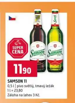 Terno Samson 0,5l pivo světlý, tmavý ležák nabídka
