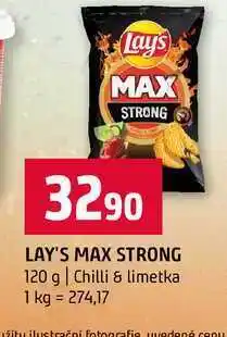 Terno LAY'S MAX STRONG 120 g Chilli & limetka nabídka
