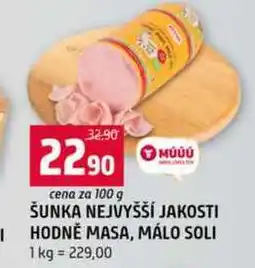 Terno ŠUNKA NEJVYŠŠÍ JAKOSTI I HODNĚ MASA, MÁLO SOLI nabídka