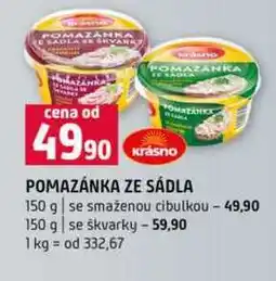 Terno POMAZÁNKA ZE SÁDLA 150 g se smaženou cibulkou 150 g se škvarky nabídka