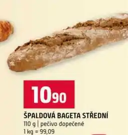 Terno ŠPALDOVÁ BAGETA STŘEDNÍ 110 g pečivo dopečené nabídka