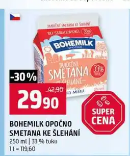 Terno BOHEMILK OPOČNO SMETANA KE ŠLEHÁNÍ 250 ml 33% tuku nabídka