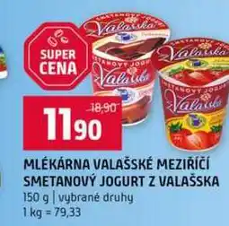 Terno MLÉKÁRNA VALAŠSKÉ MEZIŘÍČÍ SMETANOVÝ JOGURT Z VALAŠSKA 150 g vybrané druhy nabídka