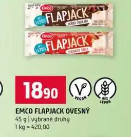 Terno EMCO FLAPJACK OVESNÝ 45 g vybrané druhy nabídka
