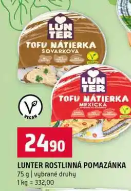 Terno LUNTER ROSTLINNÁ POMAZÁNKA 75 g vybrané druhy nabídka