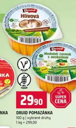 Terno DRUID POMAZÁNKA 100 g vybrané druhy nabídka