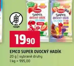 Terno EMCO SUPER OVOCNÝ HADÍK 20 g vybrané druhy nabídka