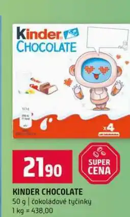 Terno KINDER CHOCOLATE 50 g čokoládové tyčinky nabídka