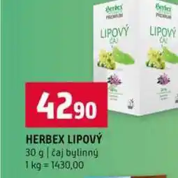 Terno HERBEX LIPOVÝ 30 g čaj bylinný nabídka