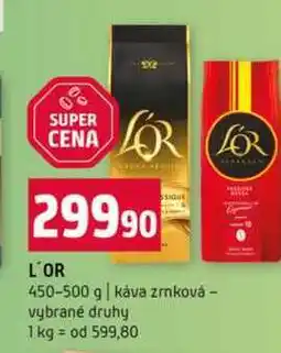 Terno L'OR 450-500 g káva zrnková vybrané druhy nabídka