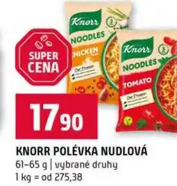 Terno KNORR POLÉVKA NUDLOVÁ 61-65 g vybrané druhy nabídka