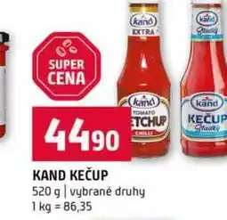 Terno KAND KEČUP 520 g vybrané druhy nabídka