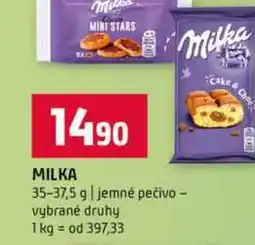 Terno MILKA 35-37,5 g jemné pečivo vybrané druhy nabídka