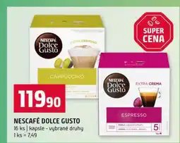 Terno NESCAFÉ DOLCE GUSTO 16 ks kapsle vybrané druhy nabídka