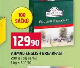 Terno AHMAD ENGLISH BREAKFAST 200 g čaj černý nabídka