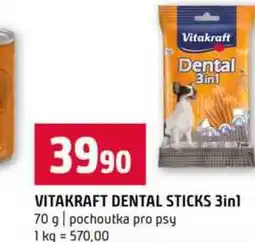 Terno VITAKRAFT DENTAL STICKS 3in1 70 g pochoutka pro psy nabídka