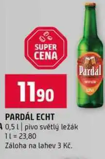 Terno PARDÁL ECHT 0,5l pivo světlý ležák nabídka