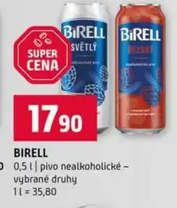 Terno BIRELL 0,5l pivo nealkoholické vybrané druhy nabídka