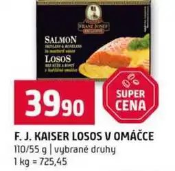 Terno F. J. KAISER LOSOS V OMÁČCE 110/55 g vybrané druhy nabídka