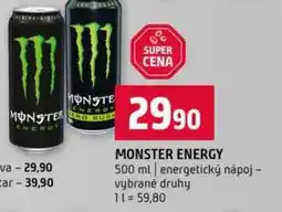 Terno MONSTER ENERGY 500 ml energetický nápoj vybrané druhy nabídka