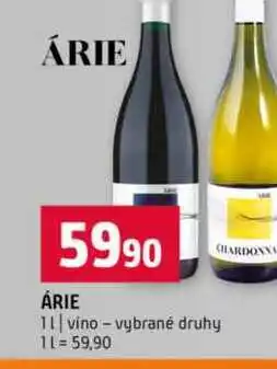 Terno ÁRIE 1l vino vybrané druhy nabídka