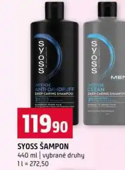 Terno SYOSS ŠAMPON 440 ml vybrané druhy nabídka