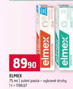Terno ELMEX 75 ml zubní pasta vybrané druhy nabídka