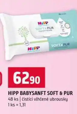 Terno HIPP BABYSANFT SOFT & PUR 48 ks čisticí vlhčené ubrousky nabídka