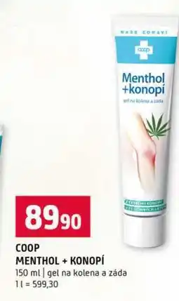 Terno COOP MENTHOL + KONOPÍ 150 ml gel na kolena a záda nabídka