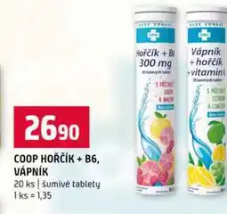 Terno COOP HOŘČÍK + B6, VÁPNÍK 20 ks šumivé tablety nabídka