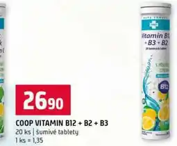 Terno COOP VITAMIN B12 + B2 + B3 20 ks šumivé tablety nabídka