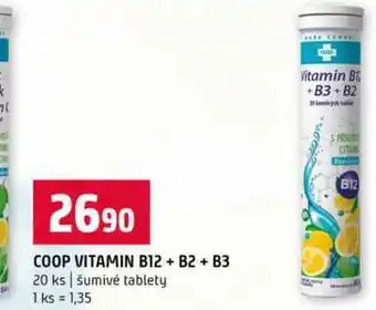 Terno COOP VITAMIN B12 + B2 + B3 20 ks šumivé tablety nabídka