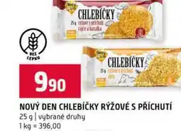 Terno NOVÝ DEN CHLEBÍČKY RÝŽOVÉ S PŘÍCHUTÍ 25 g vybrané druhy nabídka