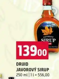 Terno DRUID JAVOROVÝ SIRUP nabídka