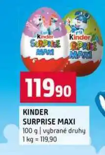 Terno KINDER SURPRISE MAXI 100 g vybrané druhy nabídka