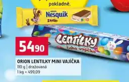 Terno ORION LENTILKY MINI VAJÍČKA 110 g dražovaná nabídka