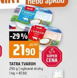 Terno TATRA TVAROH 250 g vybrané druhy nabídka