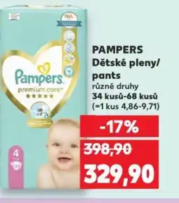 Kaufland PAMPERS Dětské pleny/ pants nabídka